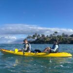 two man enjoy the kayaking and snorkeling eco adventure in Maui